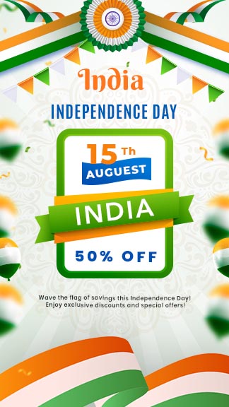 India Independence Day Sale Stylish Instagram Story