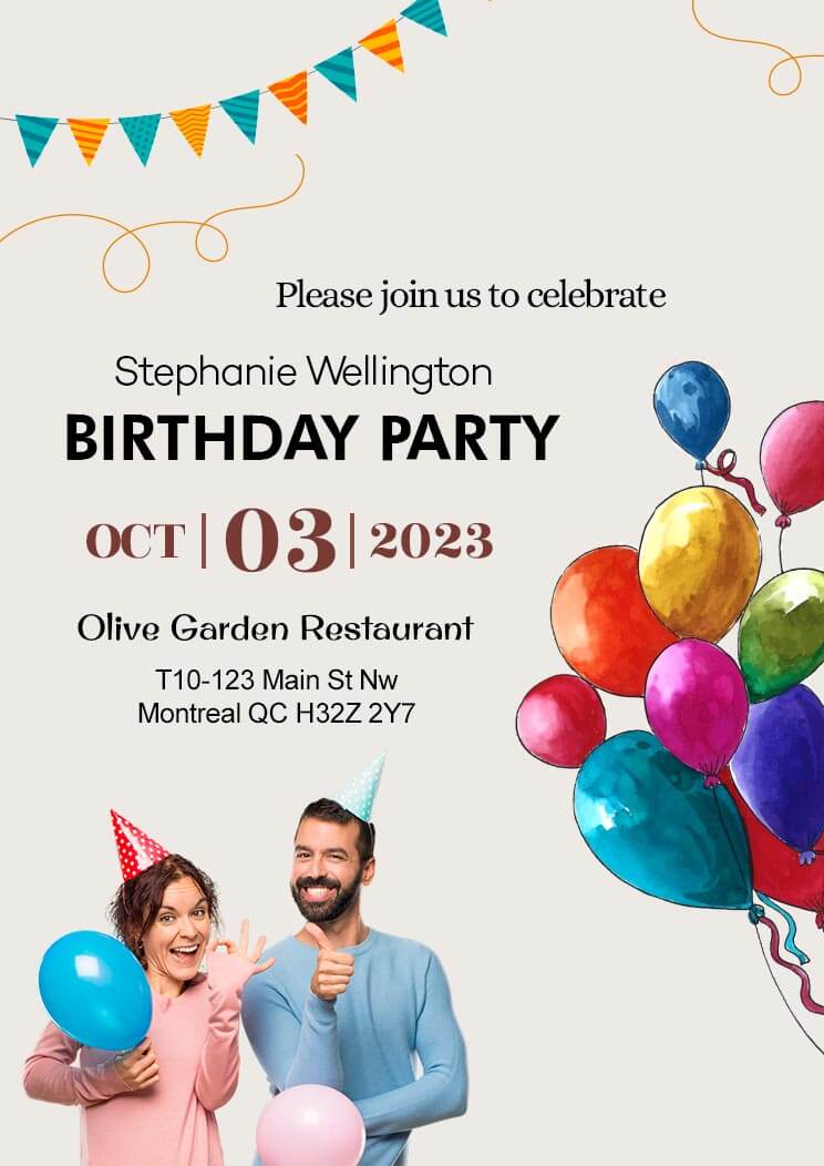 invitation for birthday