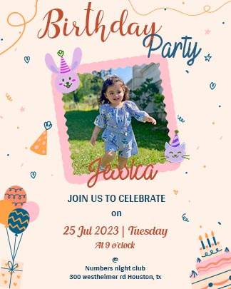 New Birthday Party Invitation Template Download