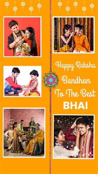 Raksha Bandhan Photo Collage Instagram Story