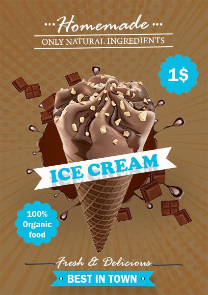 Get Ice Cream Poster Template