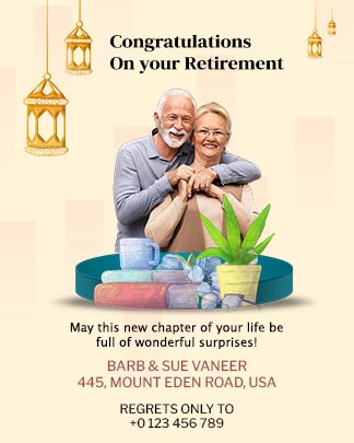 Happy Retirement Celebration Invitation Template