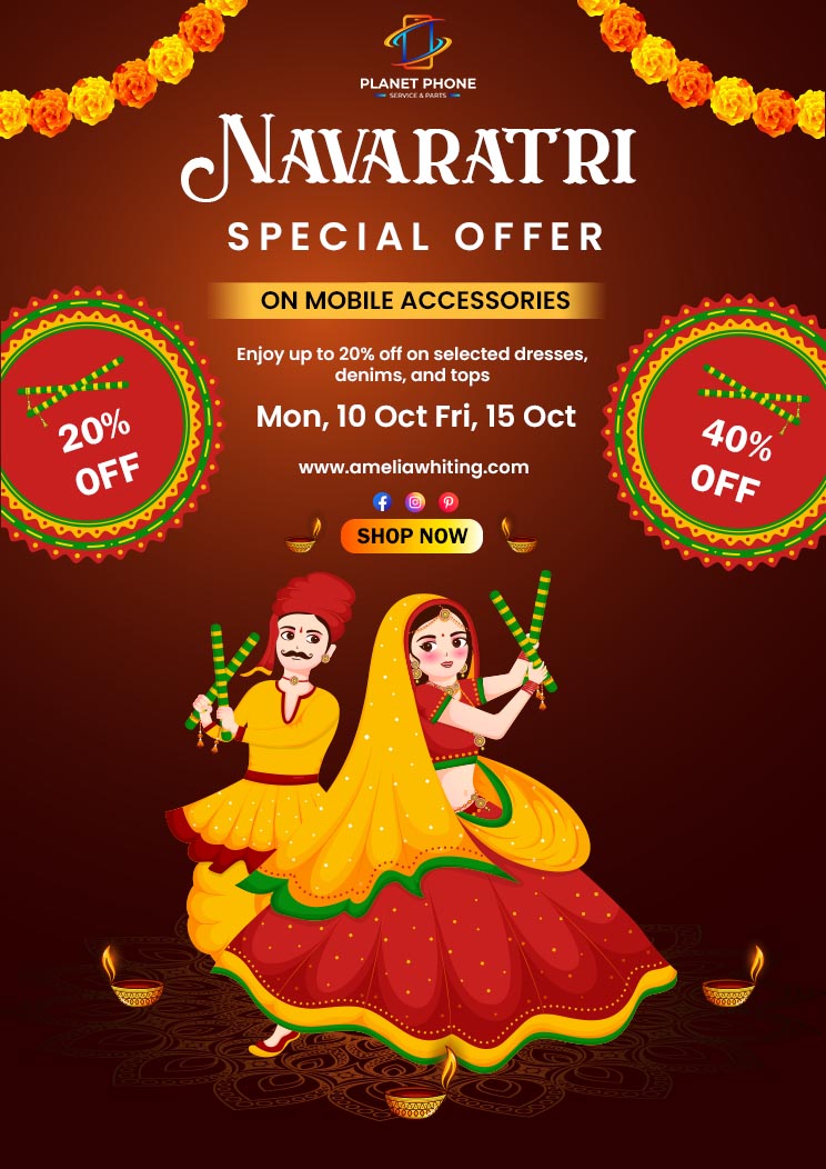 Free Navratri Special Offer Template