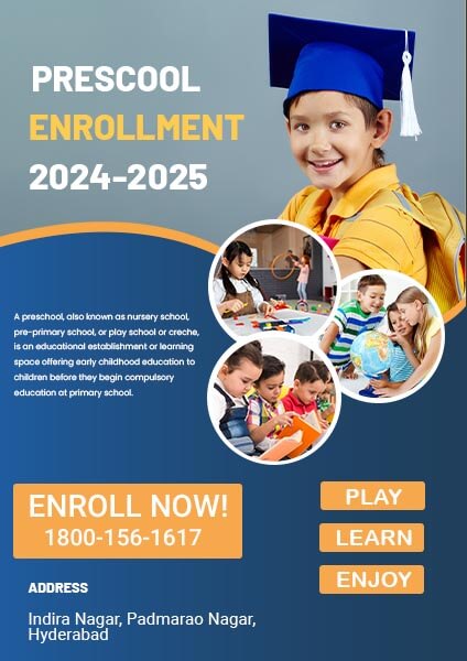 Preschool Enrollment Flyer