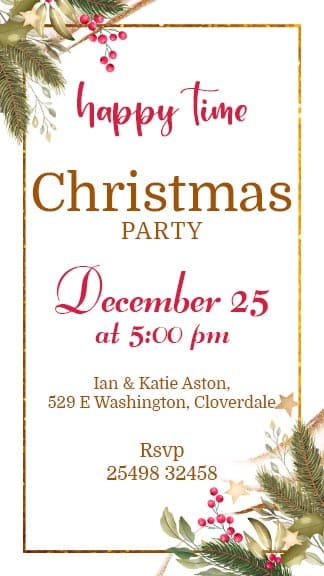 Get Christmas Party Invitation Story Template