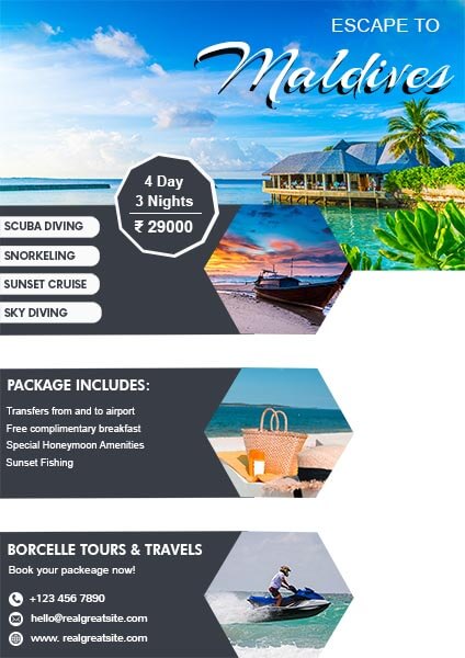 Tour And Travel Flyer Design