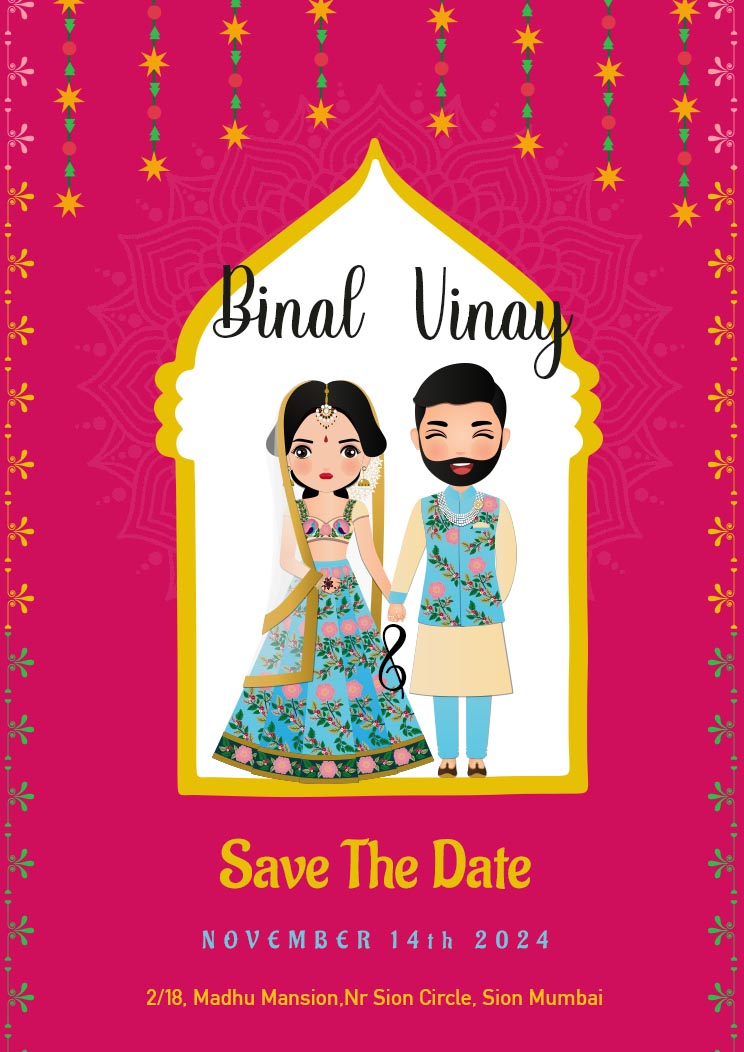 Save the Date Wedding Invitation Card