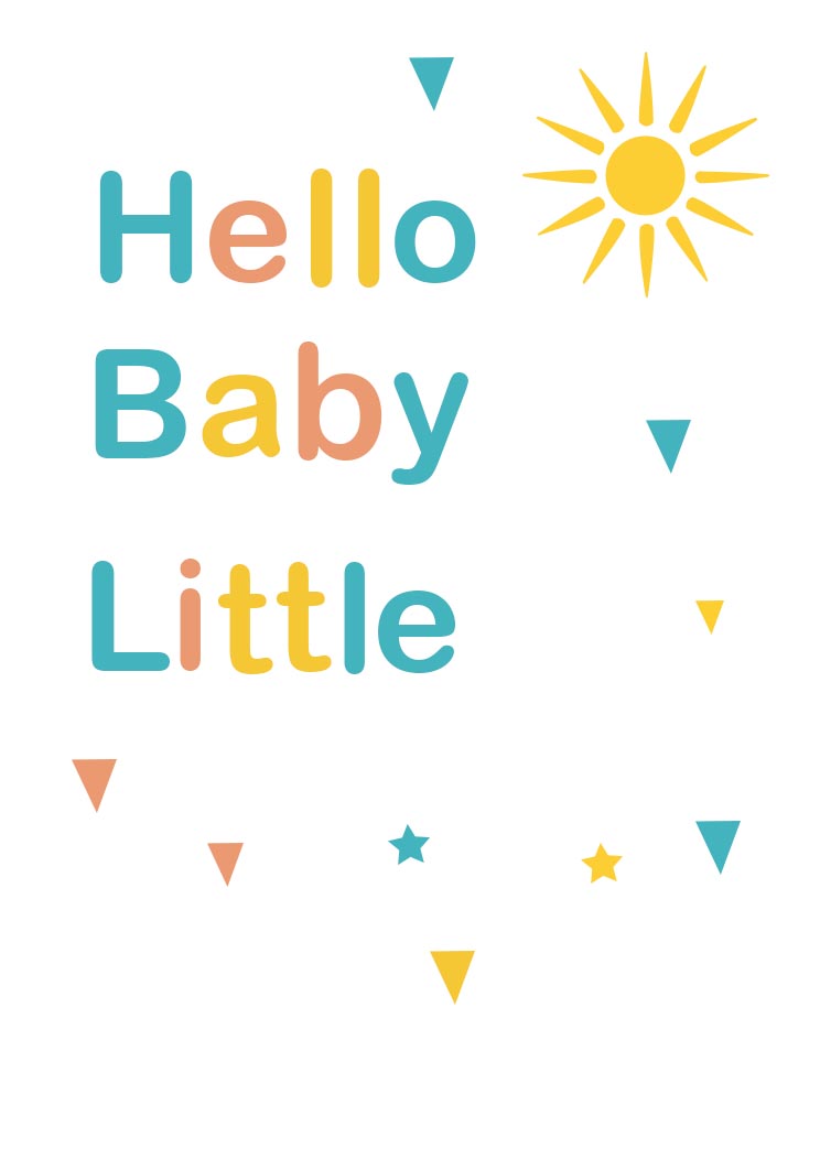 Little Baby Greeting Card