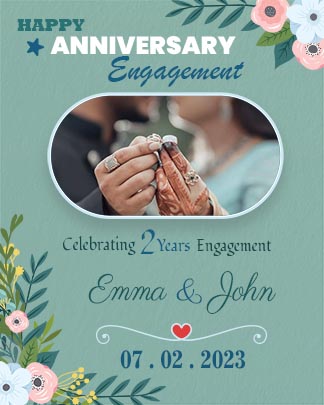 Free Engagement Anniversary Invitation Card