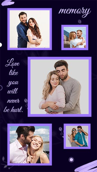 Free Love Photo Collage Instagram Story Template