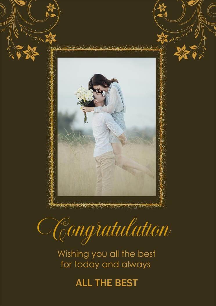 Wedding Congratulation Greeting Card