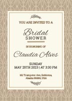Bridal Shower Party Invitation Card Download
