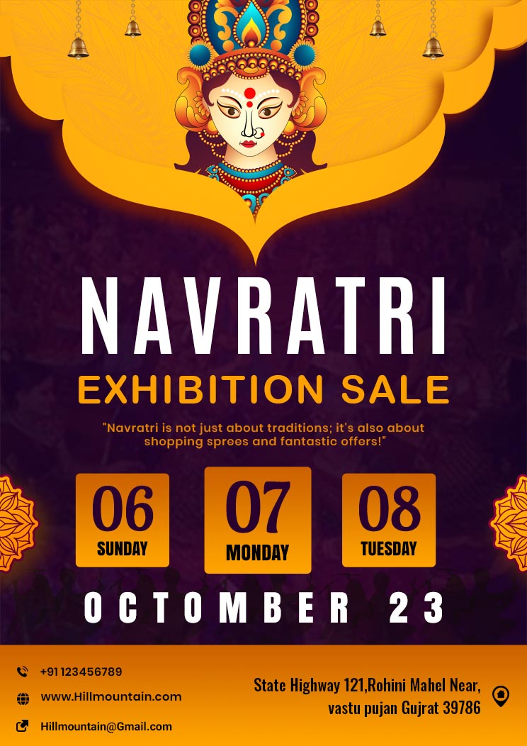 Download Navratri Exhibition Sale Poster