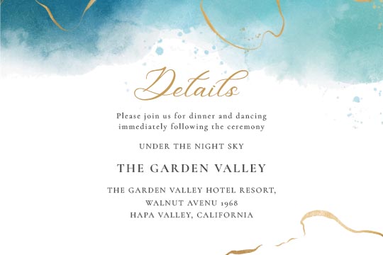 Delicate Calligraphy Wedding Invitation Templates