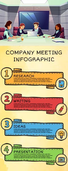 Company Meeting Infographic Template