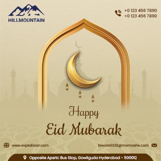 Happy Eid Mubarak Festival Celebration Instagram Branding Post