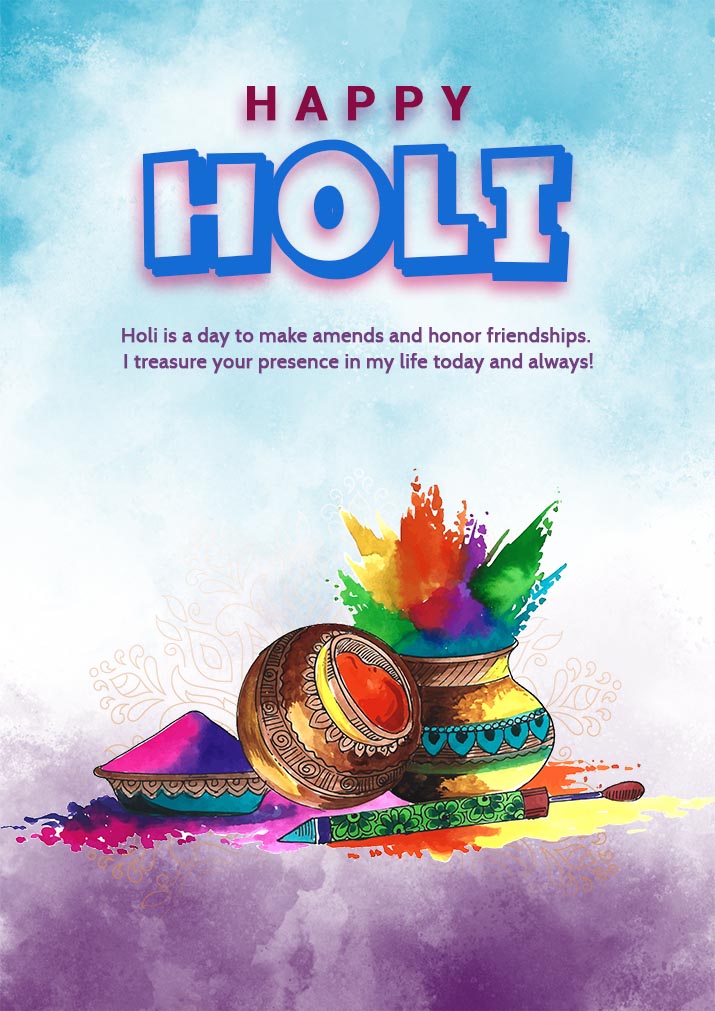 Colorful Free Holi Poster