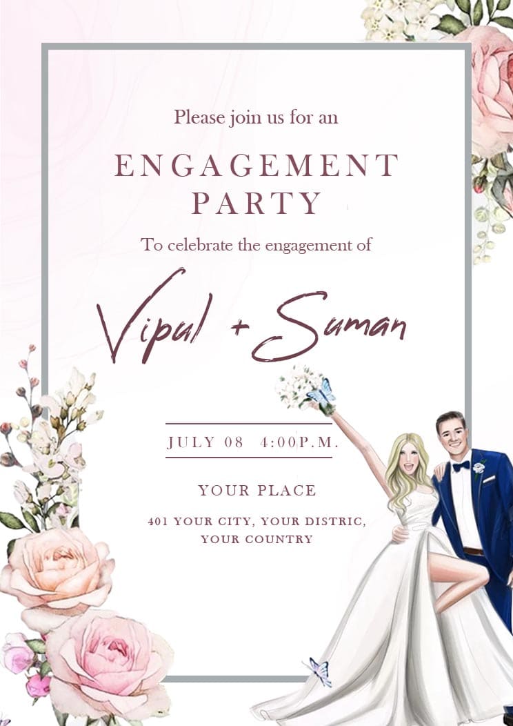 Engagement Party Invitation Card
