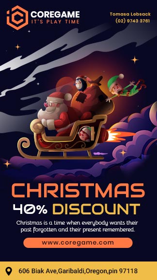 Christmas Discount Instagram Story Template