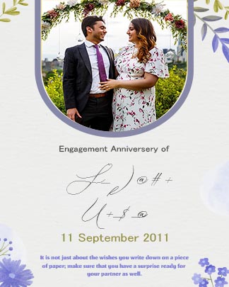 Engagement Anniversary Card Download