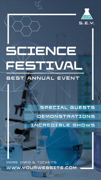 Science Festival Social Media Story Template
