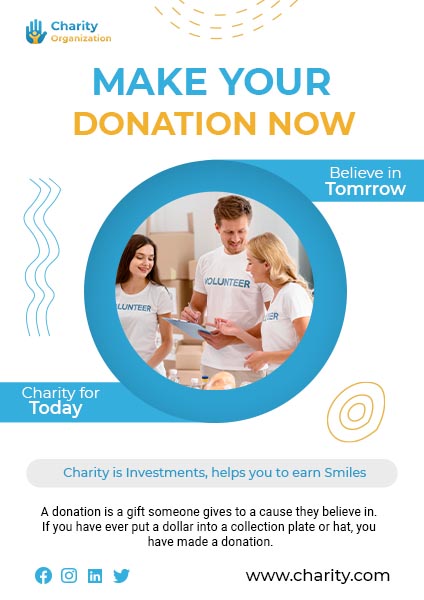 Free Donation Poster
