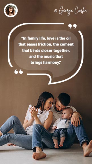 Family Love Quote Instagram Story Template