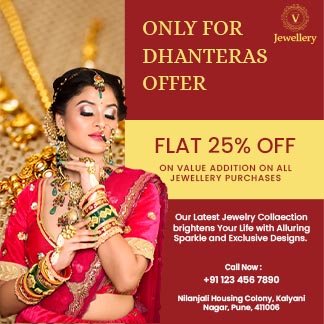 Dhanteras Day Jewellery Offer Post