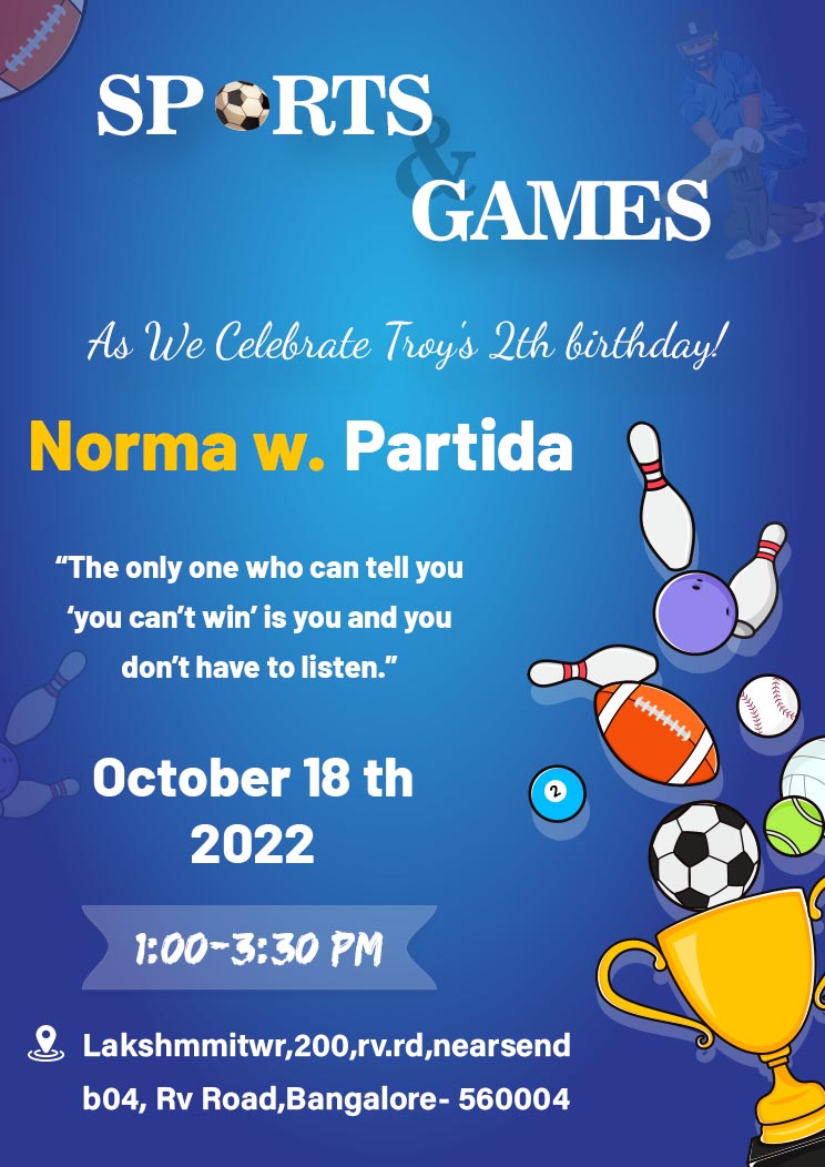 Free Birthday Party Invitation