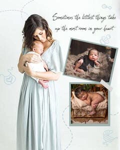 Baby Image Photo Collage Story Template
