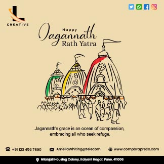 Happy Jagannath Rath Yatra Daily Branding Post