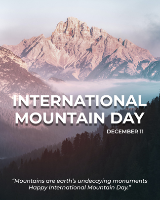 International Mountain Day Social Media Template