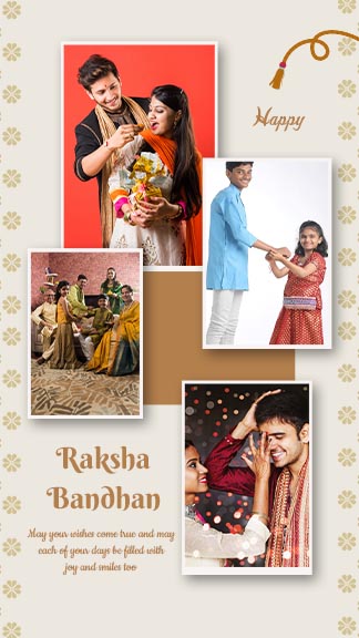 Raksha Bandhan Photo Collage Instagram Story Template