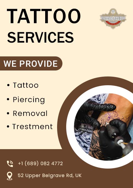 Free Tattoo Services Flyer