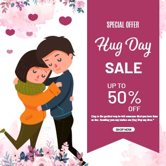 Happy Hug Day Special Offer Instagram Post