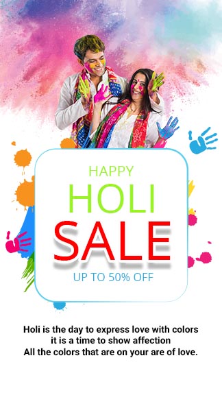 Happy Holi Sale Instagram Story Template