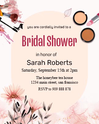 Download Bridal Shower Invitation Card Free
