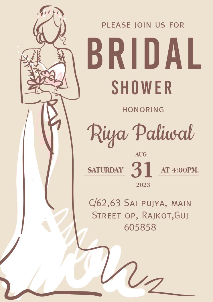 Get Bridal Shower Invitation Template