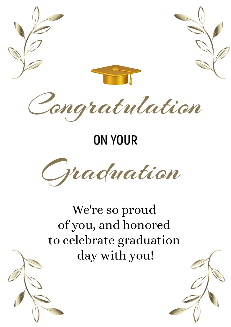 Free Graduation Congratulation Greeting Card