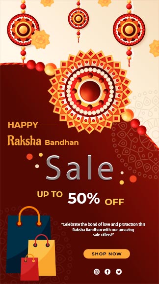 Traditional Raksha Bandhan Sale Instagram Story Template