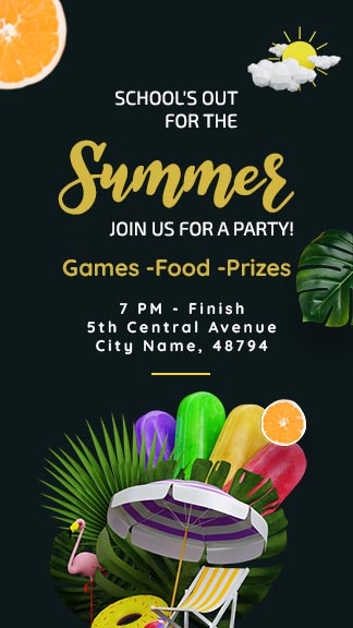 Summer Party Instagram Story Template
