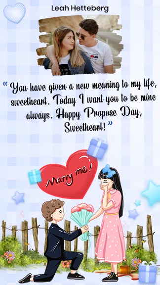 Happy Propose Day Quote Story Template