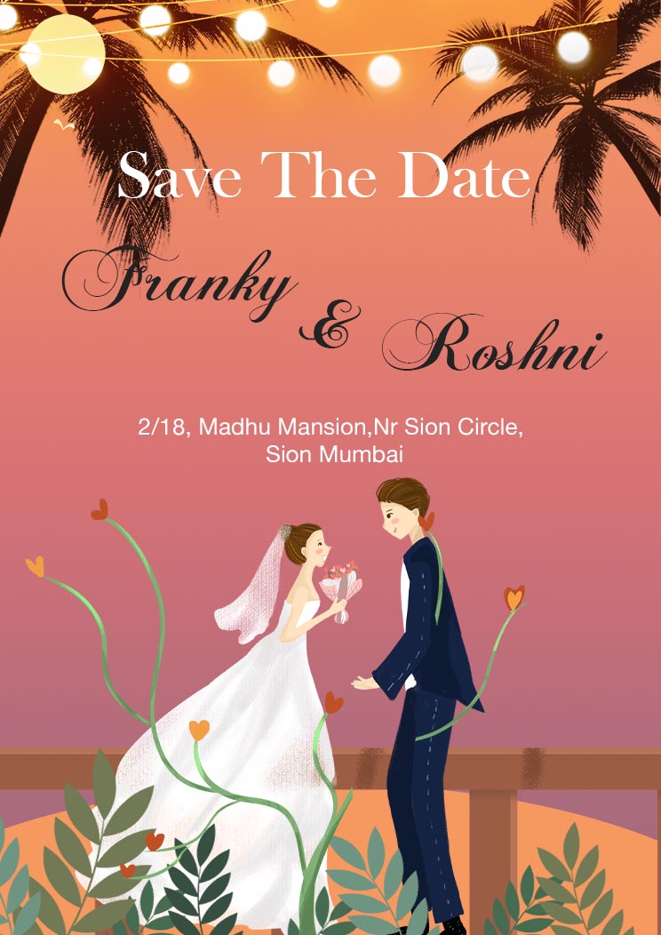 Modern Save the Date Wedding Invitation Template