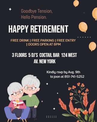 Retirement Party Invitation Template Download