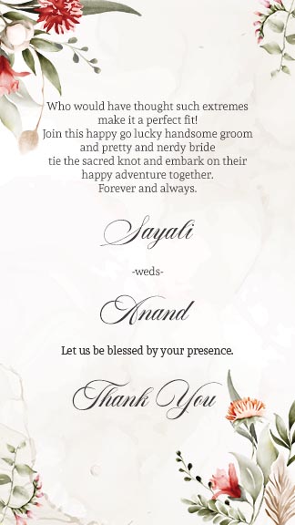 Caricature Indian Wedding Invitation Story Template