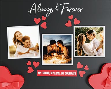 Love Photo Collage Story Board Template