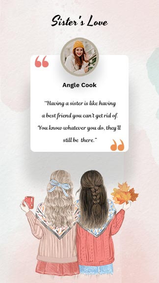 Sister Love Instagram Quote Template