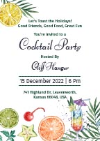 Cocktail Party Invitation Card Download