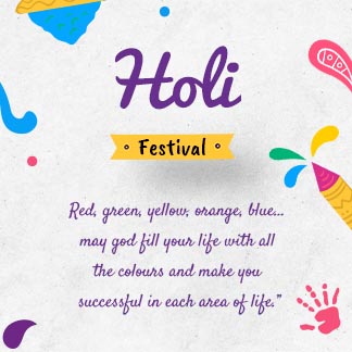 Holi Festival Quotes Square Post