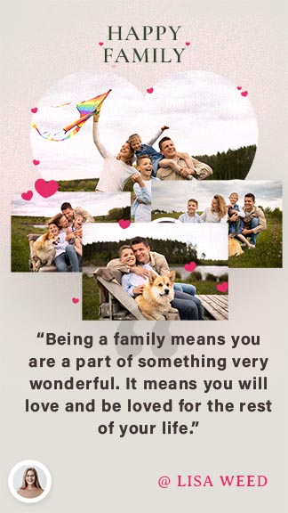 Modern Family Quote Instagram Story Template